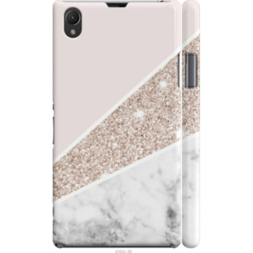 Чехол на Sony Xperia Z1 C6902 Пастельный мрамор (4342c-38)
