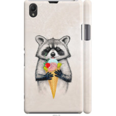 Чехол на Sony Xperia Z1 C6902 Енотик с мороженым (4602c-38)