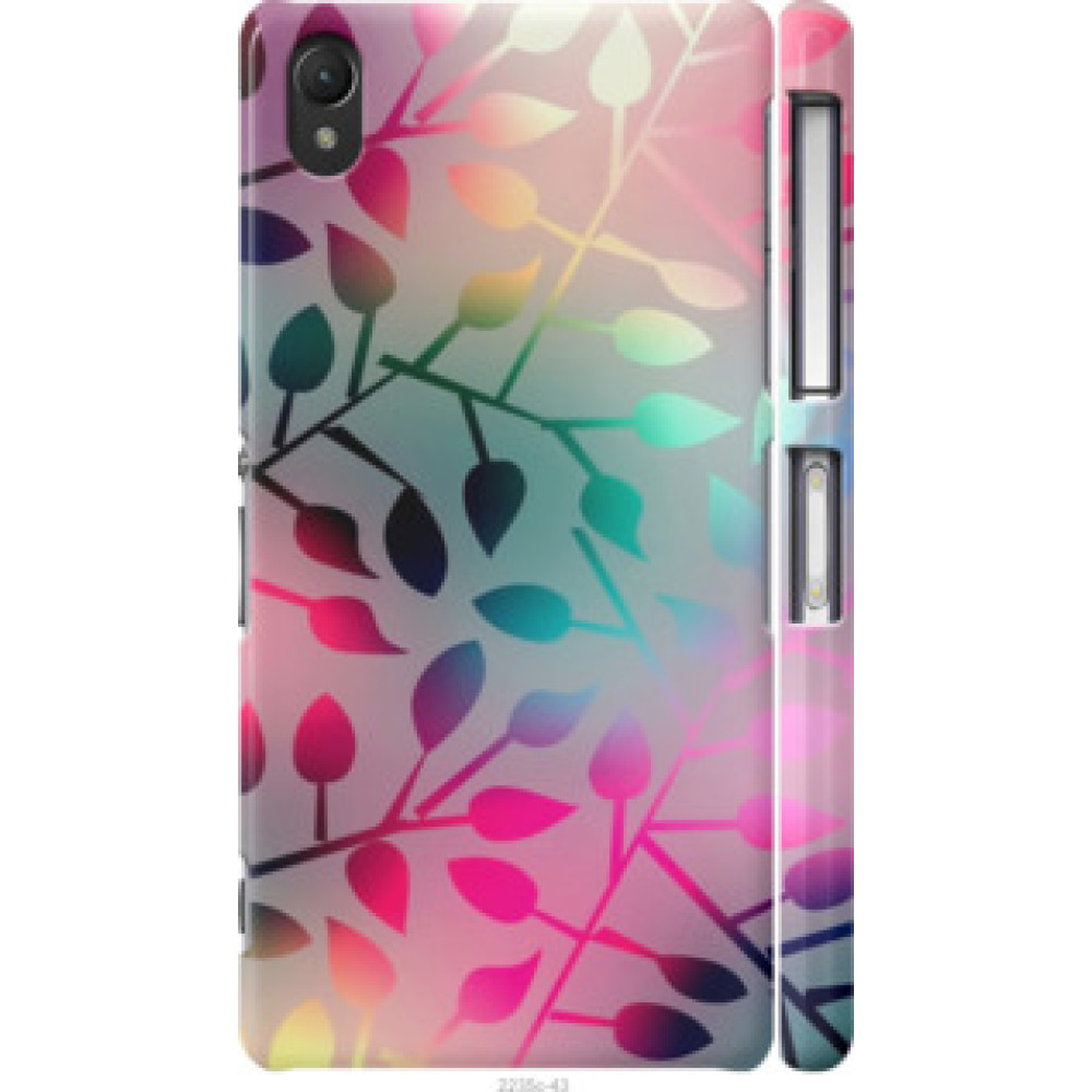 Чехол на Sony Xperia Z2 D6502/D6503 Листья (2235c-43)