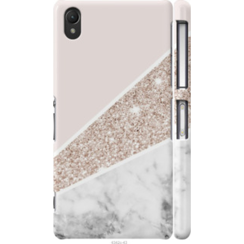 Чехол на Sony Xperia Z2 D6502/D6503 Пастельный мрамор (4342c-43)