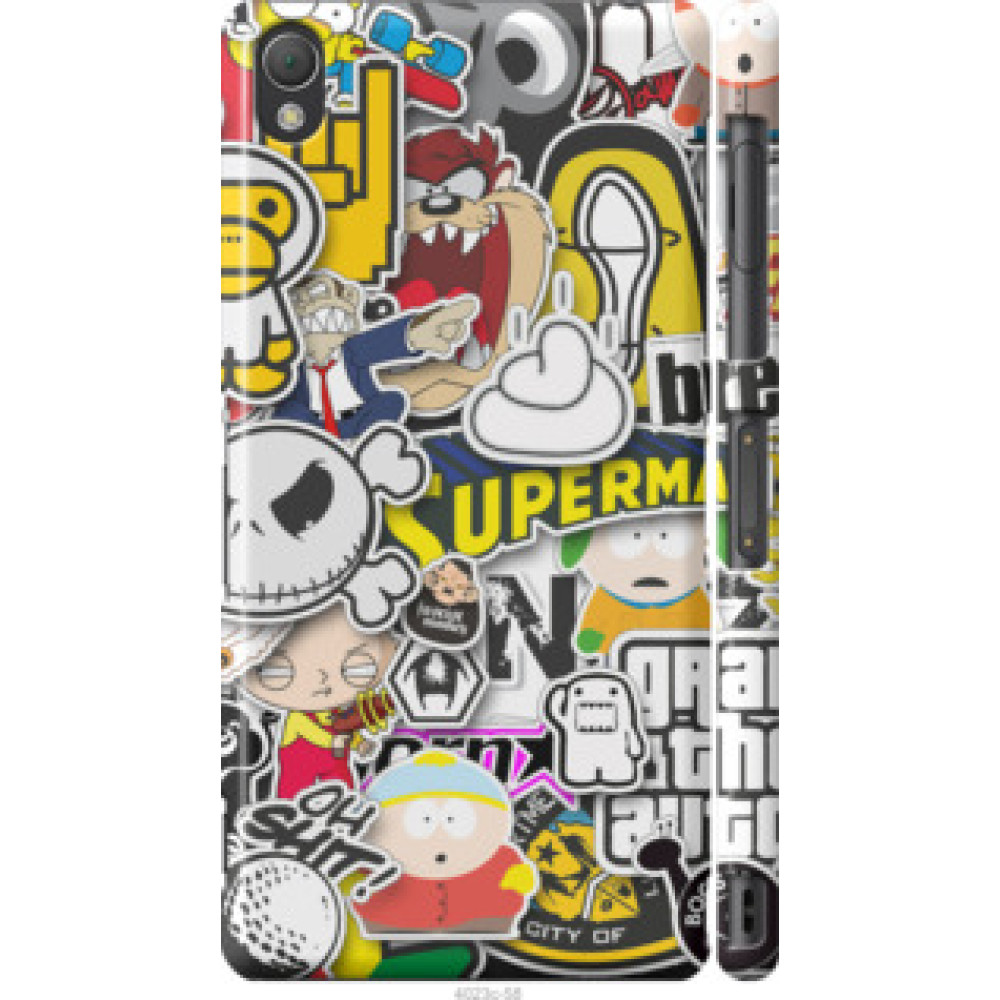 Чехол на Sony Xperia Z3 D6603 Popular logos (4023c-58)