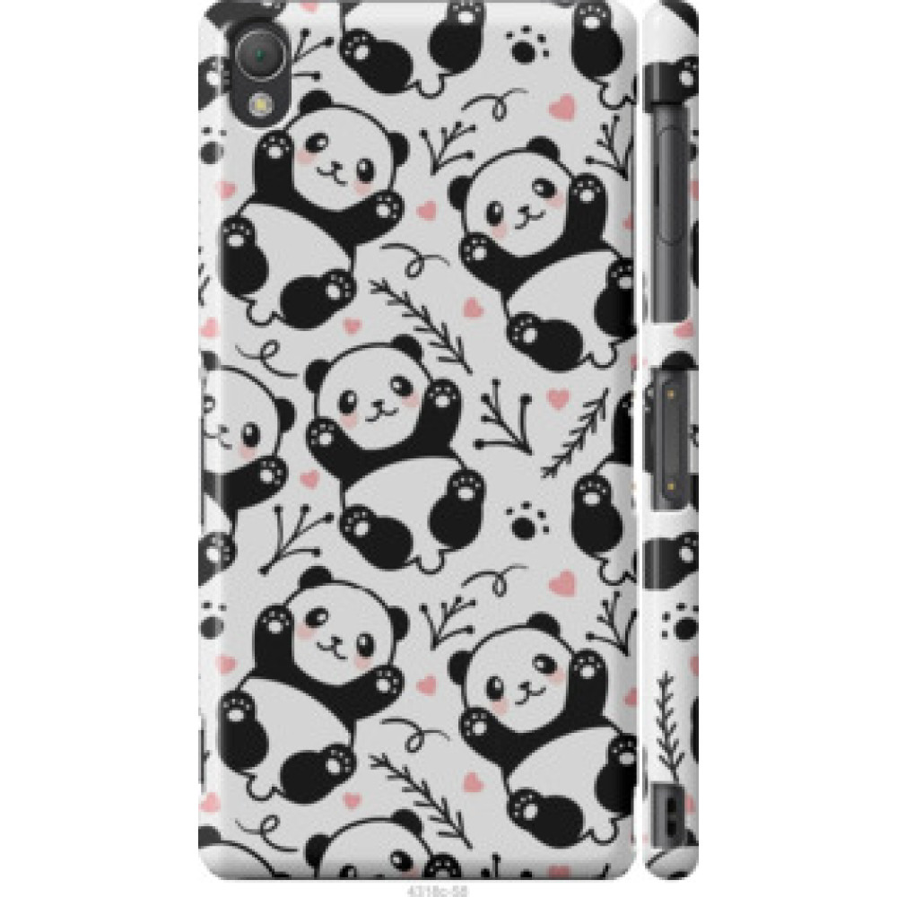 Чехол на Sony Xperia Z3 D6603 Панды (4318c-58)