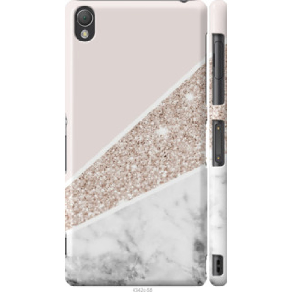 Чехол на Sony Xperia Z3 D6603 Пастельный мрамор (4342c-58)