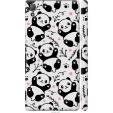 Чехол на Sony Xperia Z3+ Dual E6533 Панды (4318c-165)