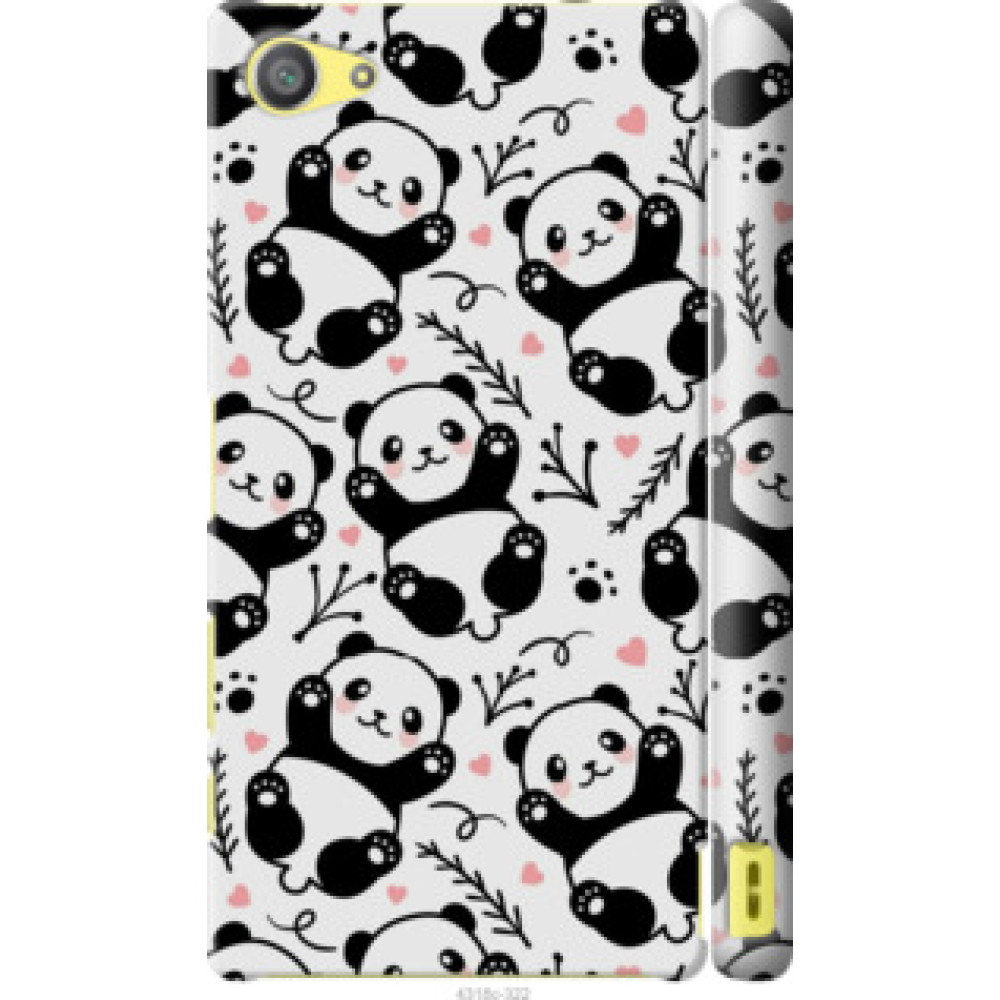 Чохол на Sony Xperia Z5 Compact E5823 Панды (4318c-322)