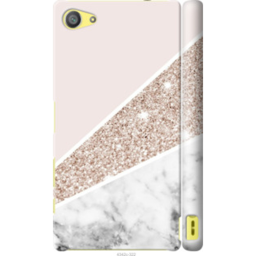 Чехол на Sony Xperia Z5 Compact E5823 Пастельный мрамор (4342c-322)