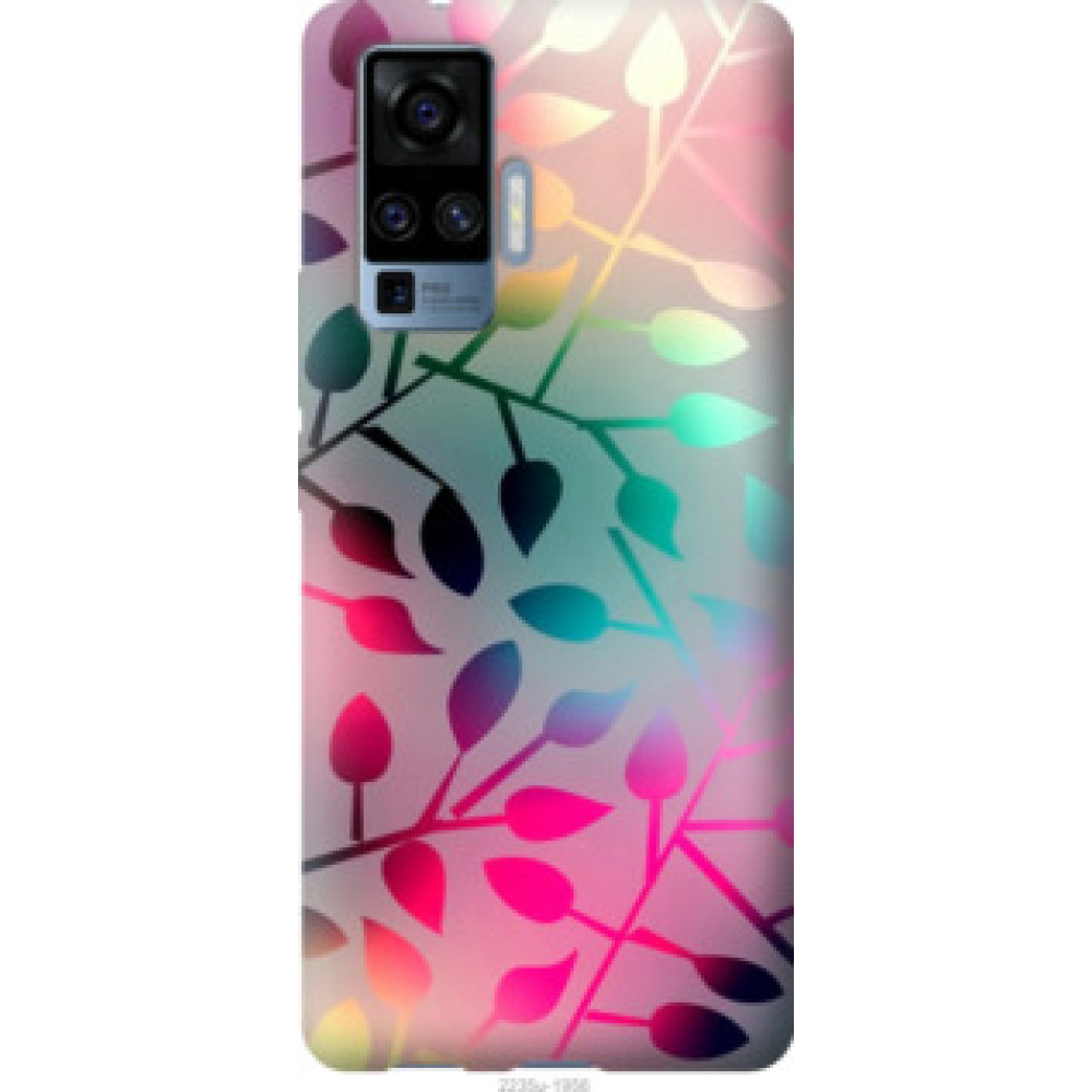 Чехол на Vivo X50 Pro Листья (2235u-1956)