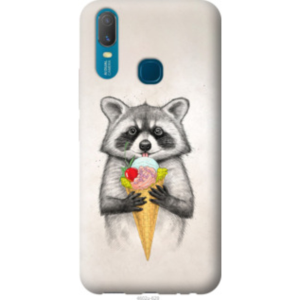 Чехол на Vivo Y11 Енотик с мороженым (4602u-629)