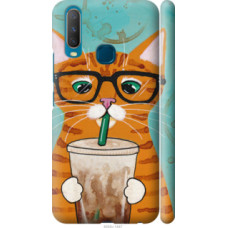 Чехол на Vivo Y15 Зеленоглазый кот в очках (4054c-1791)