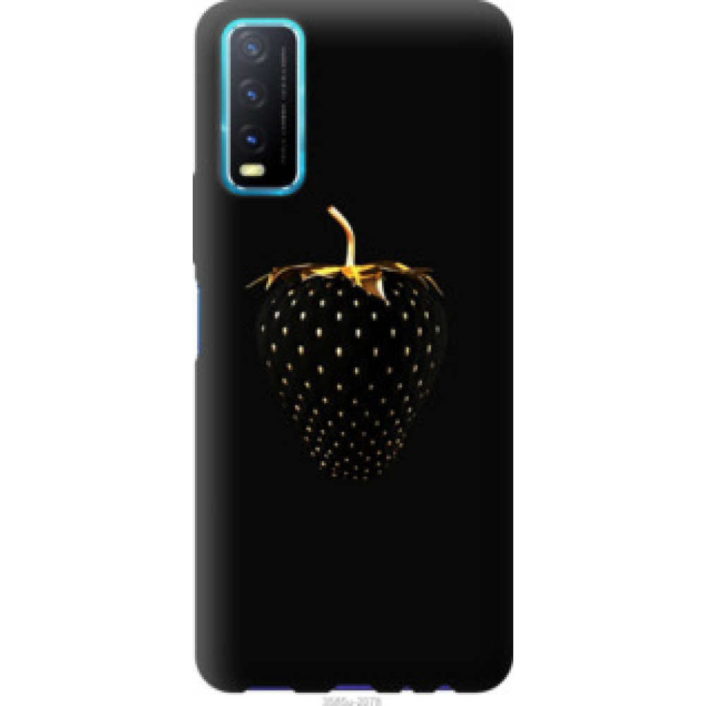 Чехол на Vivo Y20 Черная клубника (3585c-2078)
