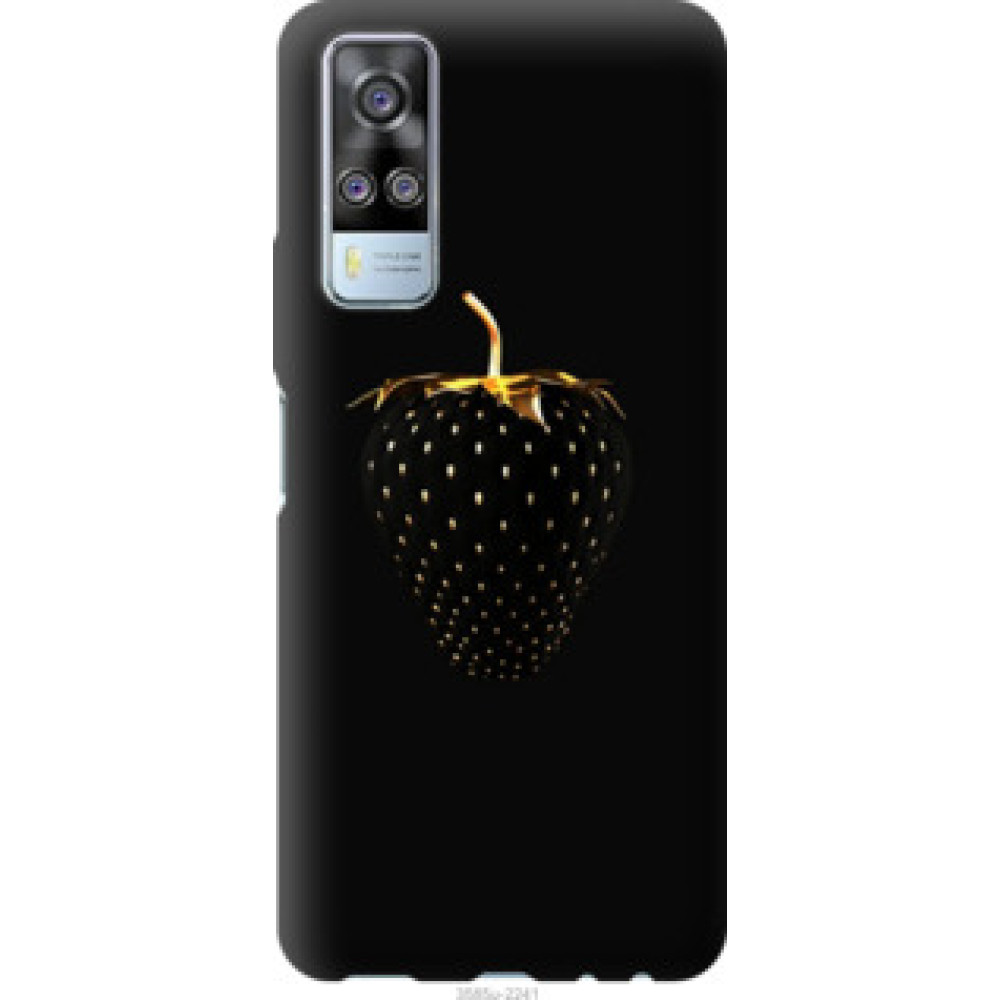 Чехол на Vivo Y51 2020 Черная клубника (3585u-2241)