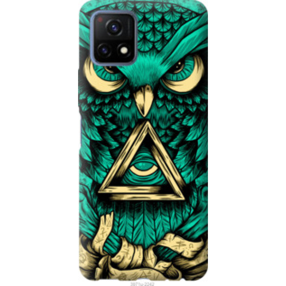 Чехол на Vivo Y52S Сова Арт-тату (3971u-2242)