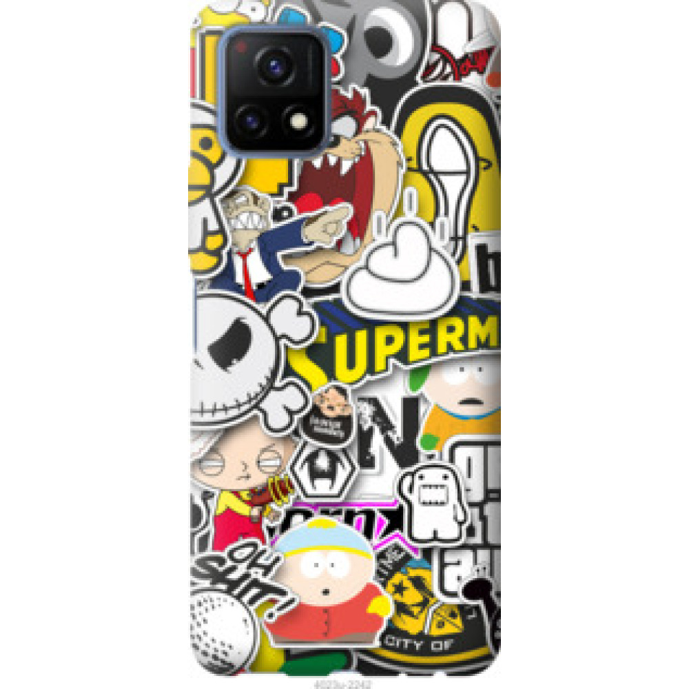 Чехол на Vivo Y52S Popular logos (4023u-2242)