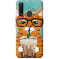 Чехол на Vivo Z5X Зеленоглазый кот в очках (4054u-1765)