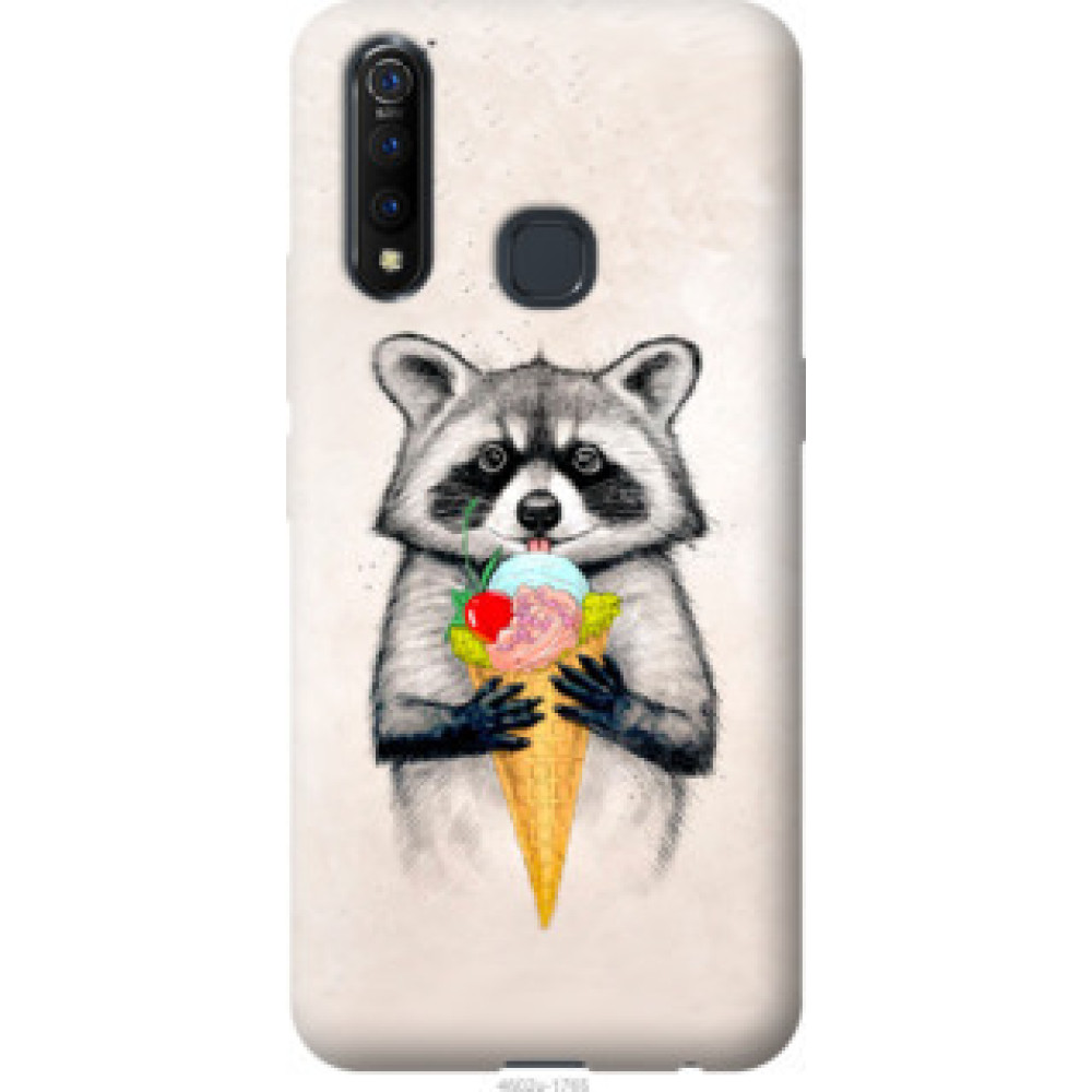 Чехол на Vivo Z5X Енотик с мороженым (4602u-1765)