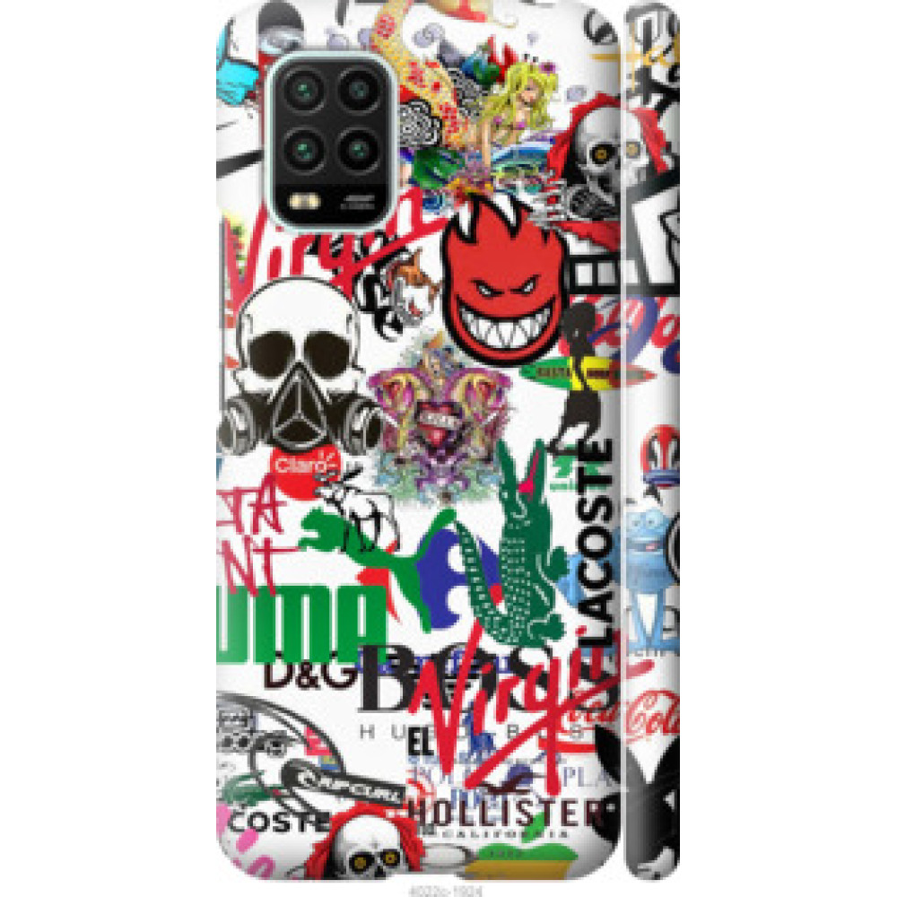 Чохол на Xiaomi Mi 10 Lite Many different logos (4022c-1924)