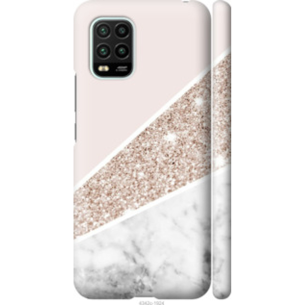 Чехол на Xiaomi Mi 10 Lite Пастельный мрамор (4342c-1924)