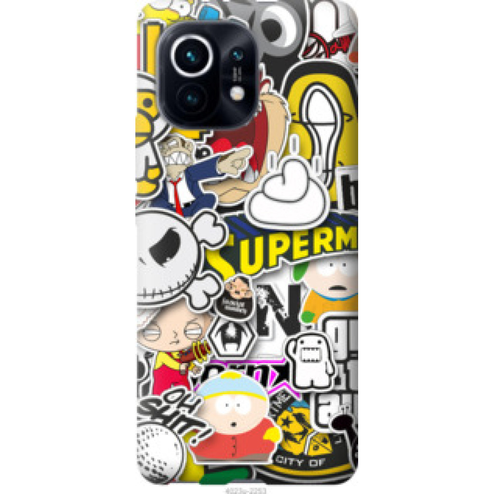 Чехол на Xiaomi Mi 11 Popular logos (4023u-2253)