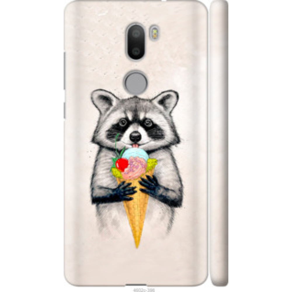 Чехол на Xiaomi Mi 5s Plus Енотик с мороженым (4602c-396)
