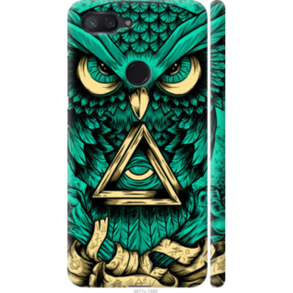 Чехол на Xiaomi Mi 8 Lite Сова Арт-тату (3971c-1585)