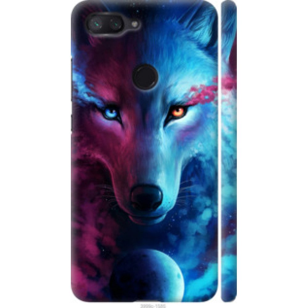 Чехол на Xiaomi Mi 8 Lite Арт-волк (3999c-1585)