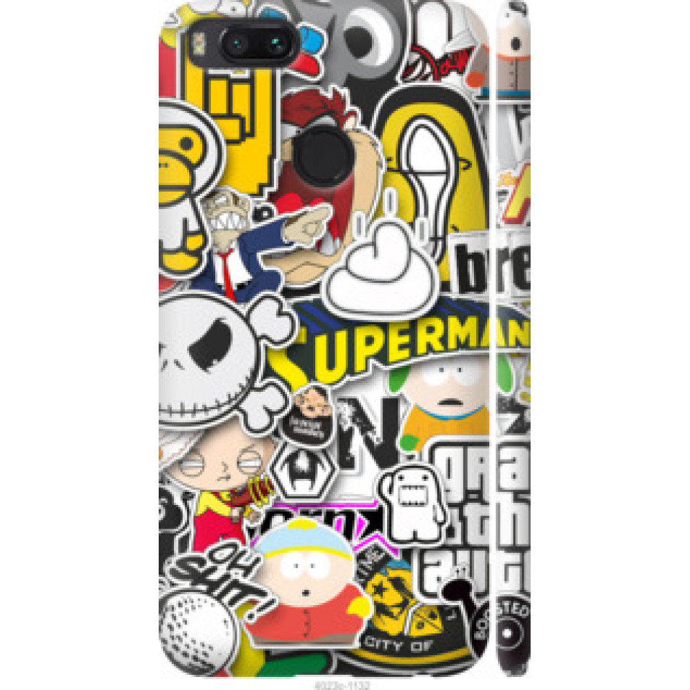 Чехол на Xiaomi Mi A1 Popular logos (4023c-1132)