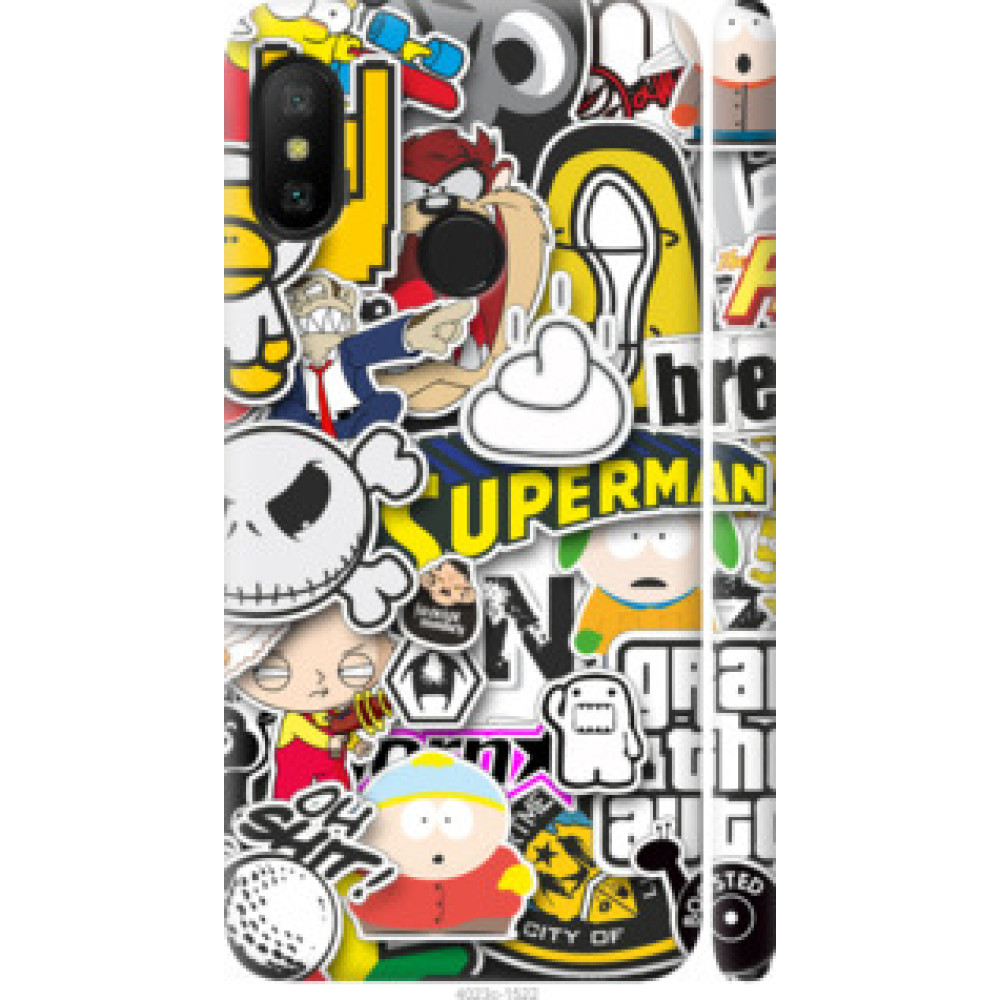 Чехол на Xiaomi Mi A2 Lite Popular logos (4023c-1522)