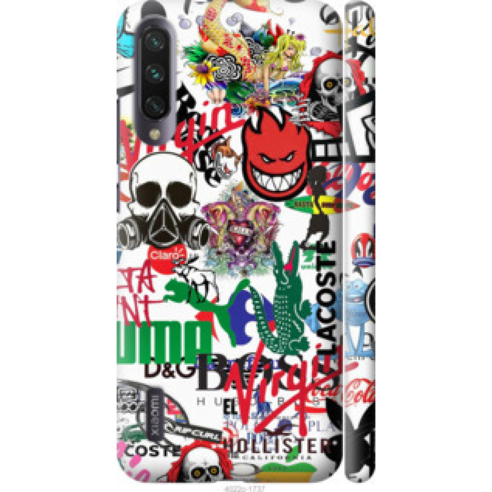 Чохол на Xiaomi Mi A3 Many different logos (4022c-1737)