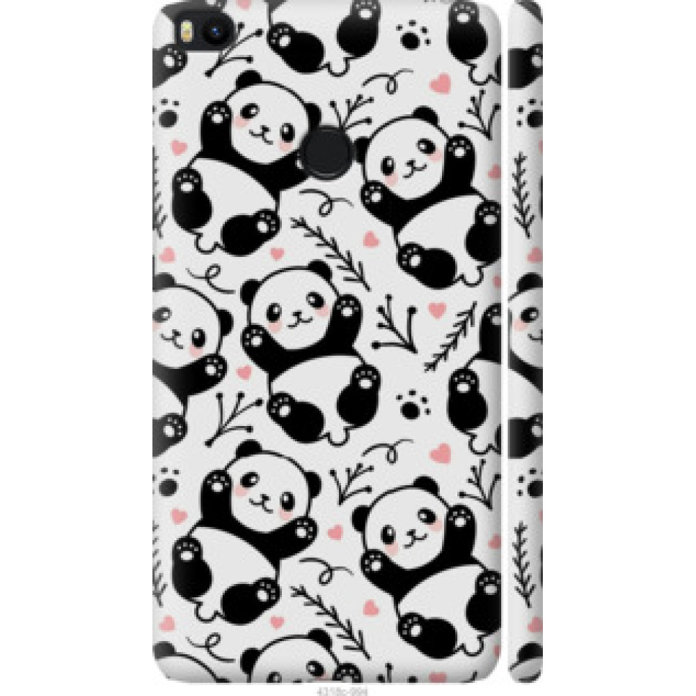 Чехол на Xiaomi Mi Max 2 Панды (4318c-994)