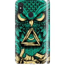 Чехол на Xiaomi Mi Max 3 Сова Арт-тату (3971c-1534)