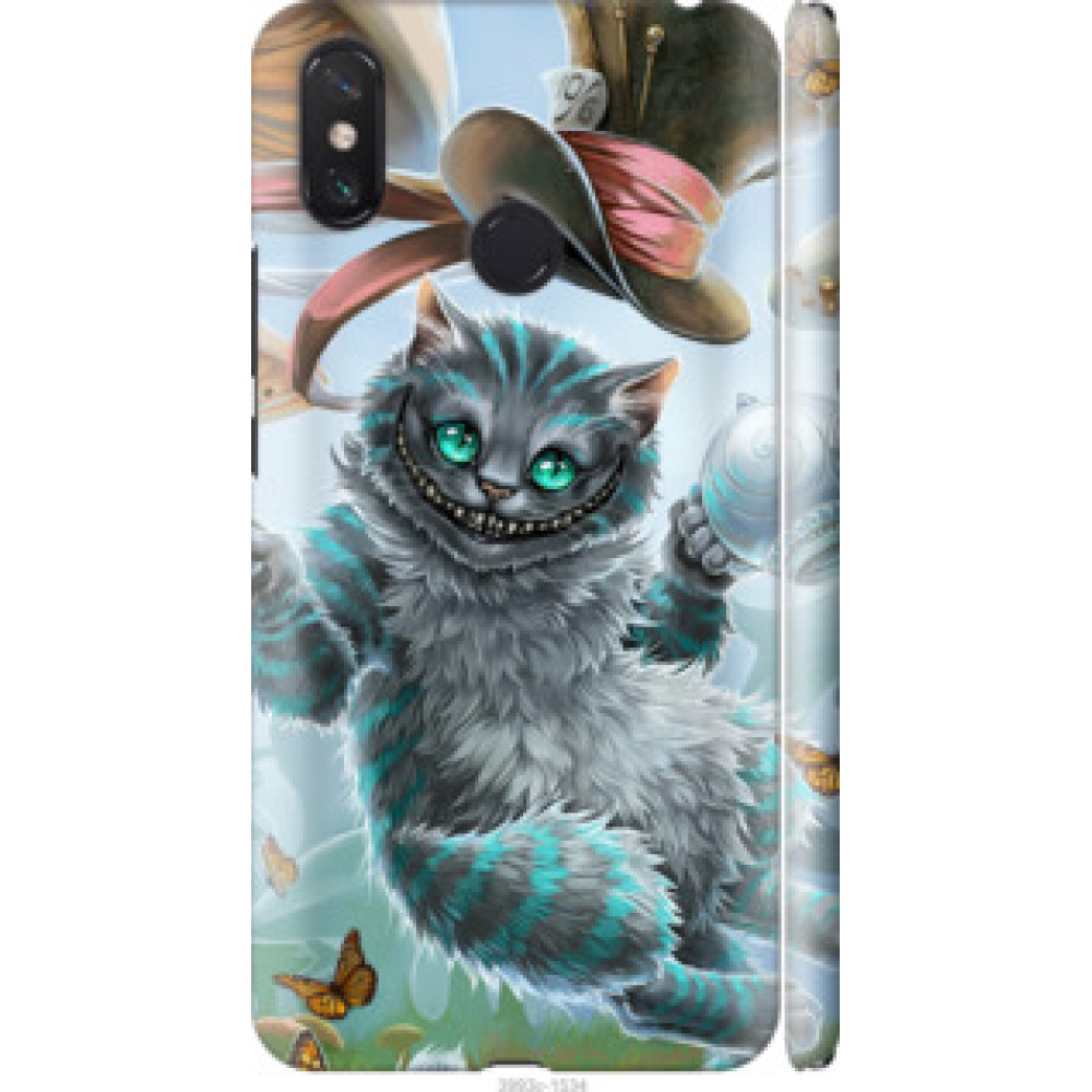 Чехол на Xiaomi Mi Max 3 Чеширский кот 2 (3993c-1534)