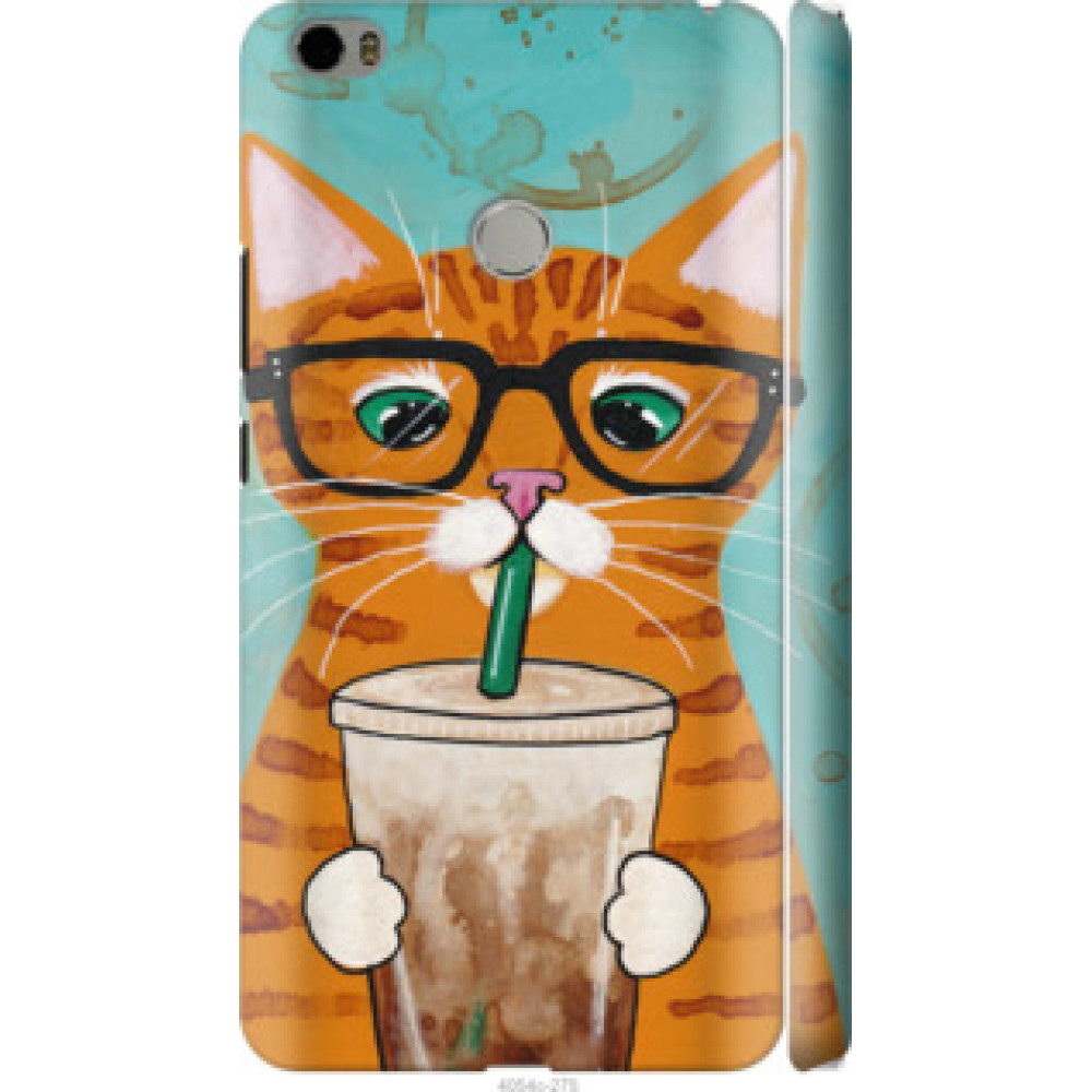 Чехол на Xiaomi Mi Max Зеленоглазый кот в очках (4054c-275)