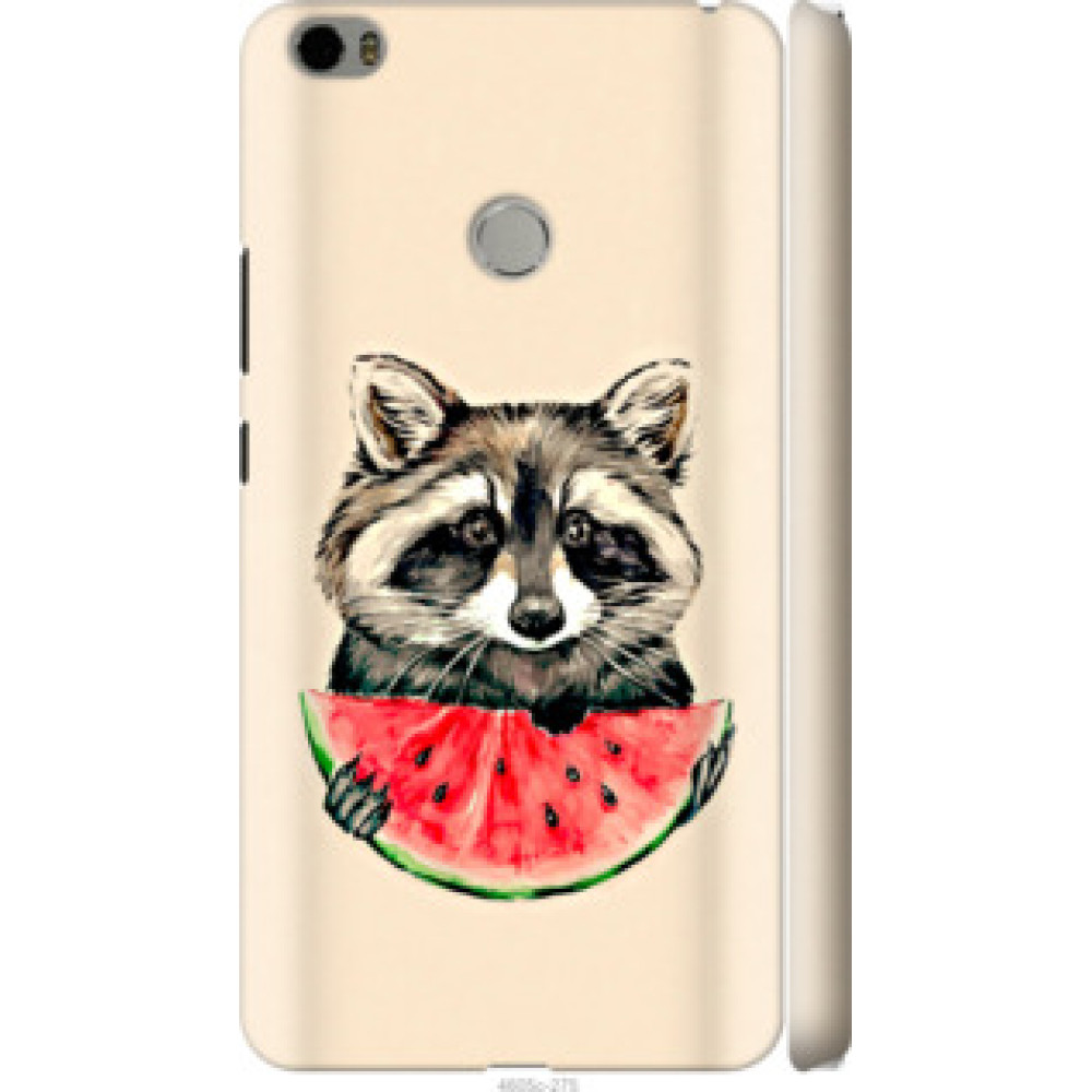 Чехол на Xiaomi Mi Max Енотик с арбузом (4605c-275)