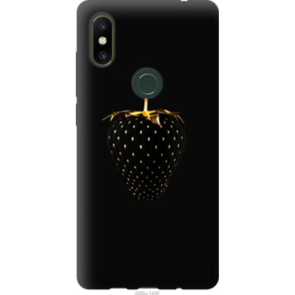 Чехол на Xiaomi Mi Mix 2s Черная клубника (3585u-1438)