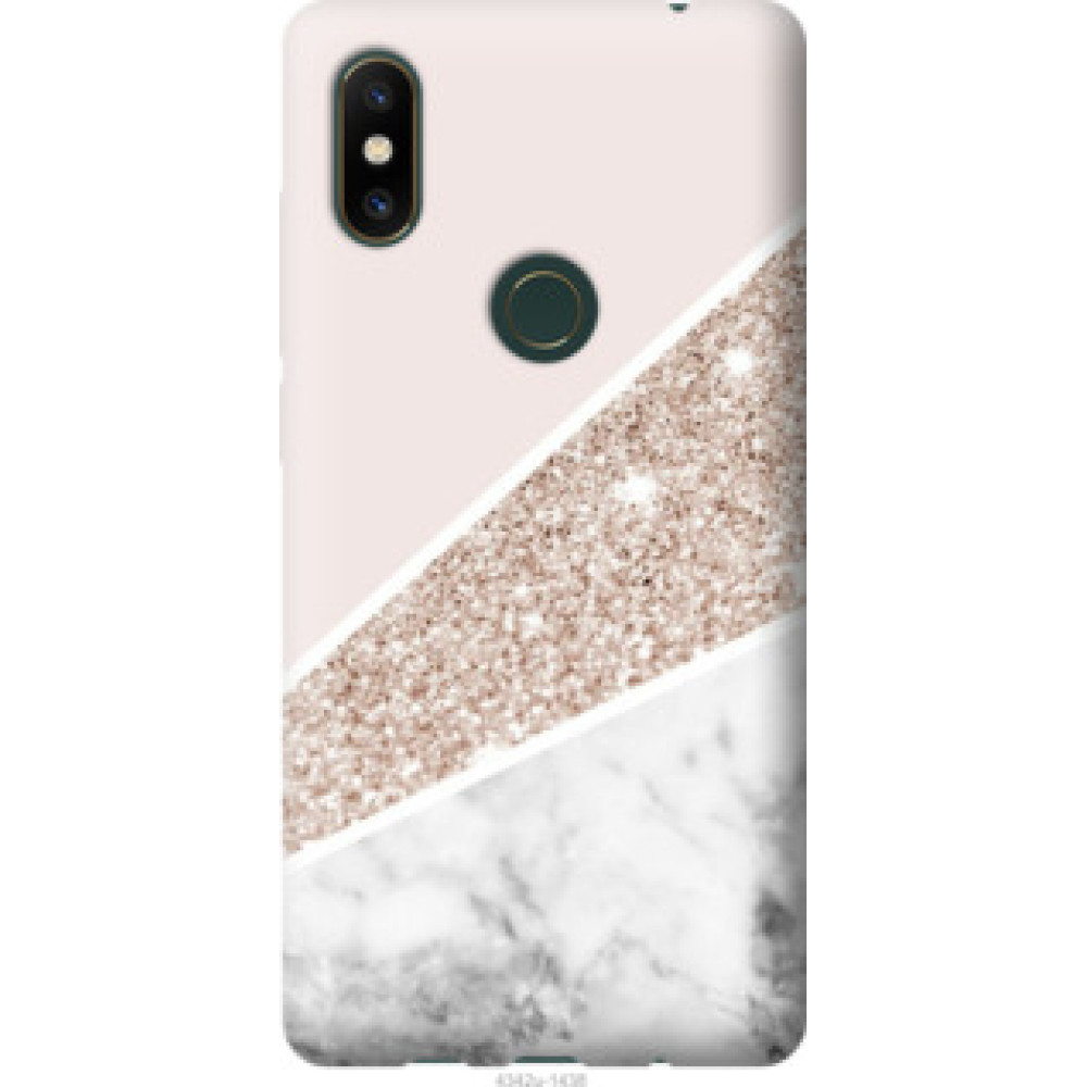 Чехол на Xiaomi Mi Mix 2s Пастельный мрамор (4342u-1438)