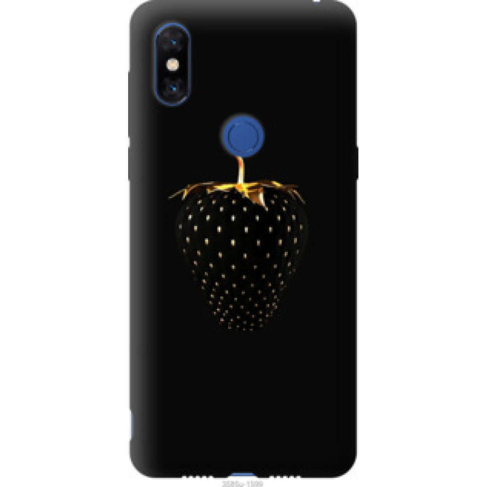 Чехол на Xiaomi Mi Mix 3 Черная клубника (3585u-1599)