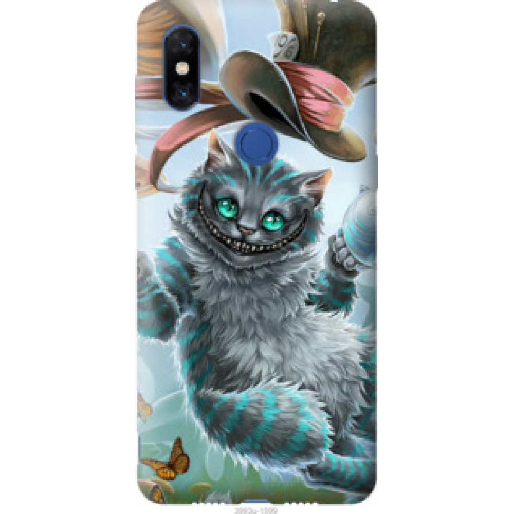 Чехол на Xiaomi Mi Mix 3 Чеширский кот 2 (3993u-1599)