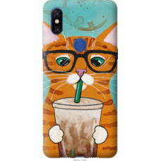 Чехол на Xiaomi Mi Mix 3 Зеленоглазый кот в очках (4054u-1599)