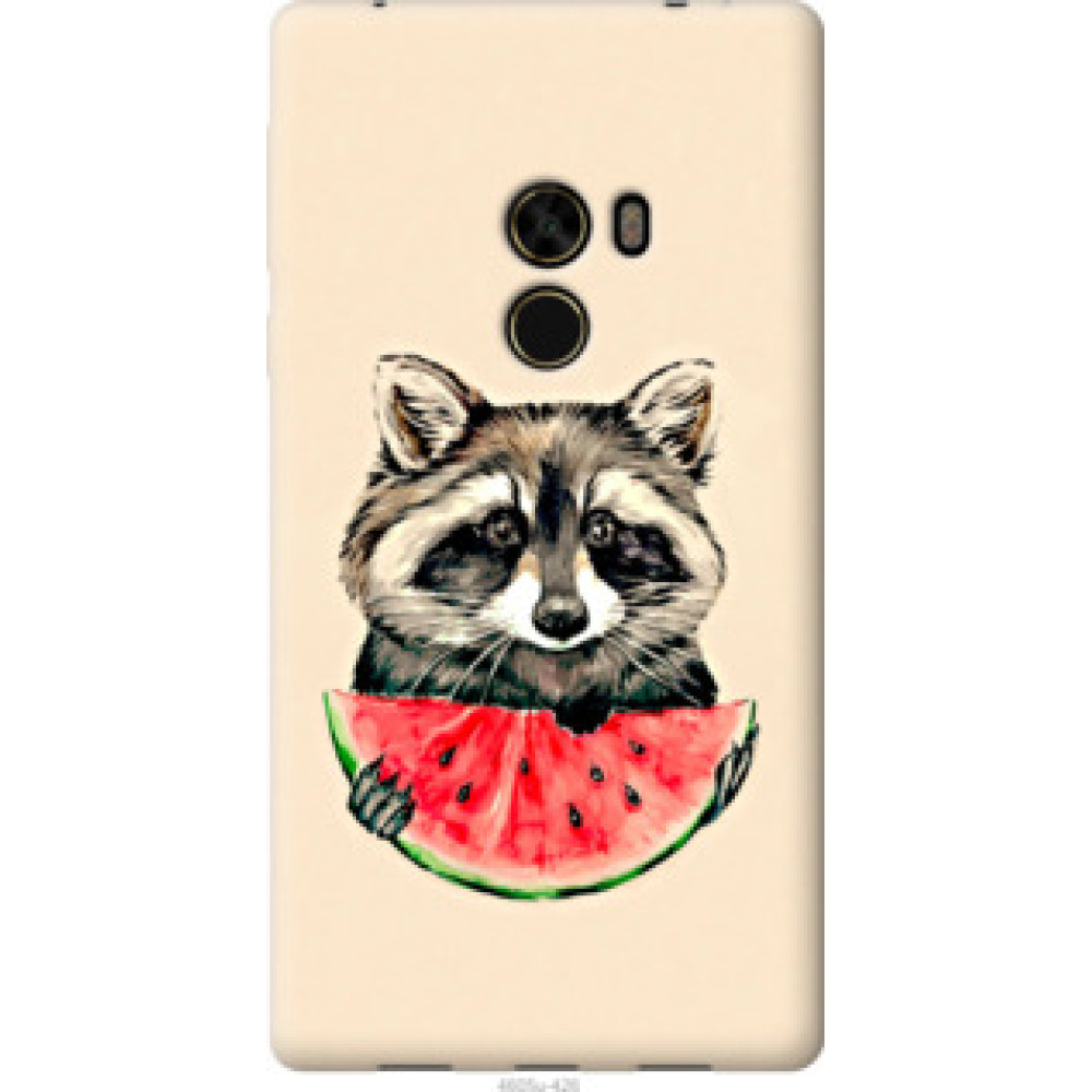 Чехол на Xiaomi Mi MiX Енотик с арбузом (4605u-426)