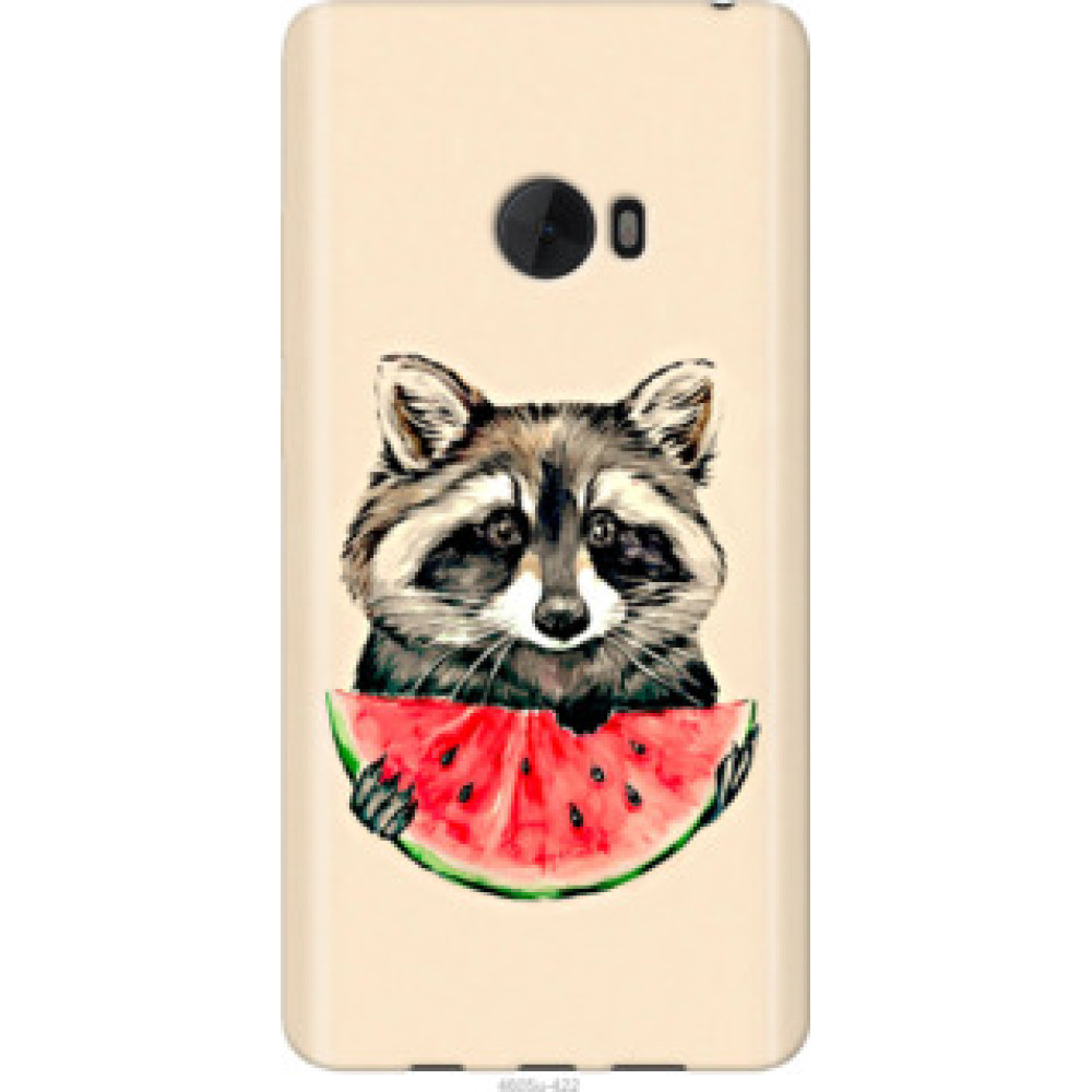 Чехол на Xiaomi Mi Note 2 Енотик с арбузом (4605u-422)
