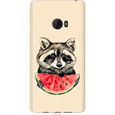 Чехол на Xiaomi Mi Note 2 Енотик с арбузом (4605u-422)
