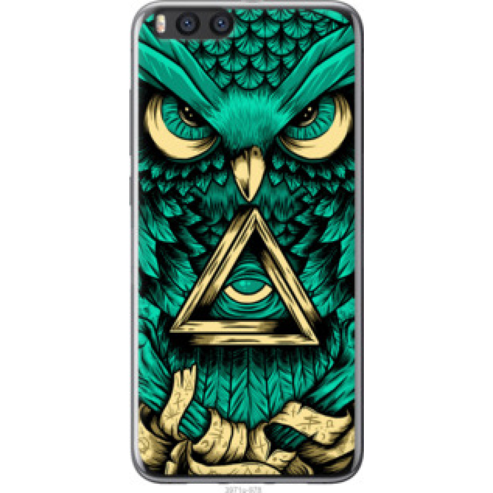 Чехол на Xiaomi Mi Note 3 Сова Арт-тату (3971u-978)