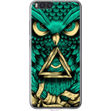 Чехол на Xiaomi Mi Note 3 Сова Арт-тату (3971u-978)