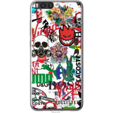Чехол на Xiaomi Mi Note 3 Many different logos (4022u-978)