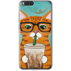 Чехол на Xiaomi Mi Note 3 Зеленоглазый кот в очках (4054u-978)