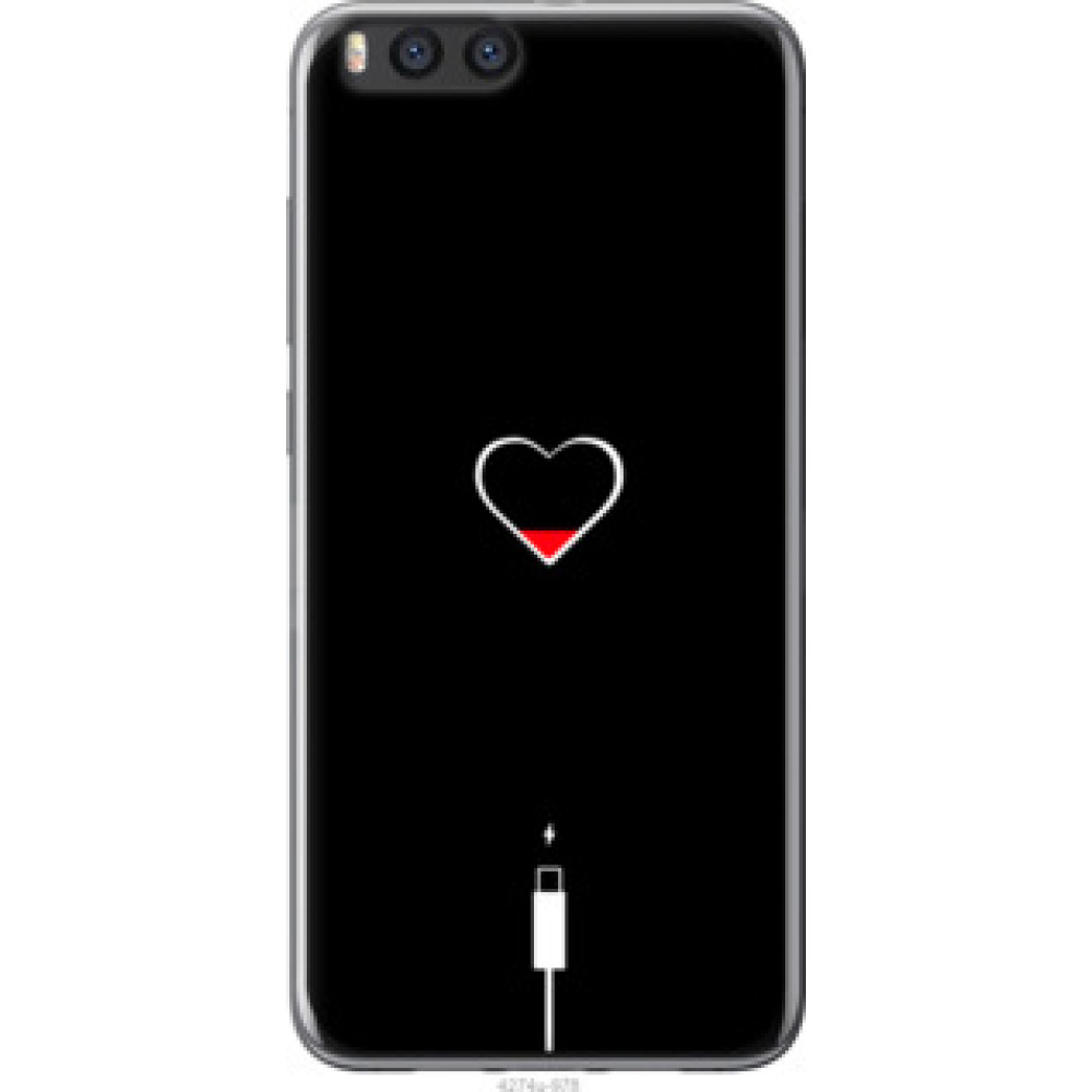 Чехол на Xiaomi Mi Note 3 Подзарядка сердца (4274u-978)