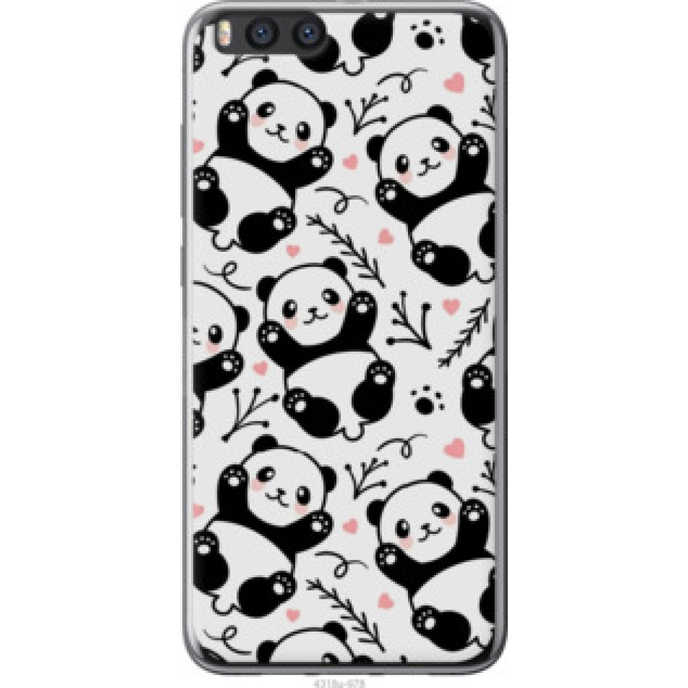 Чехол на Xiaomi Mi Note 3 Панды (4318u-978)