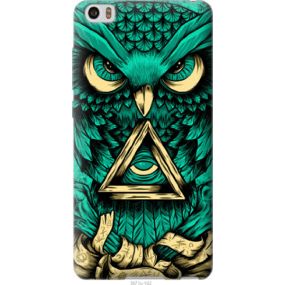 Чехол на Xiaomi Mi Note Сова Арт-тату (3971u-102)