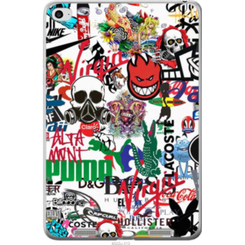 Чехол на Xiaomi Mi Pad 2 Many different logos (4022u-313)