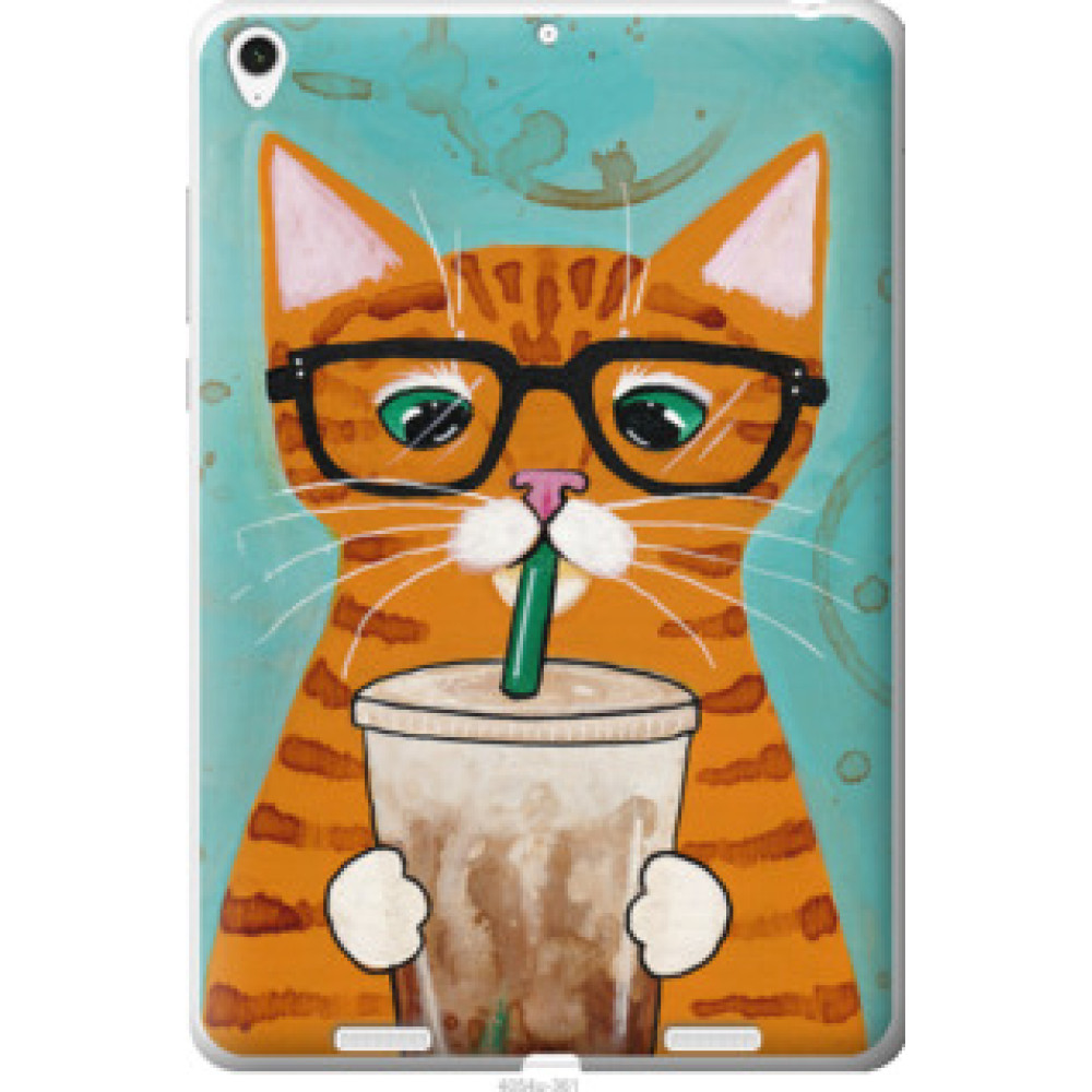Чехол на Xiaomi Mi Pad Зеленоглазый кот в очках (4054u-361)